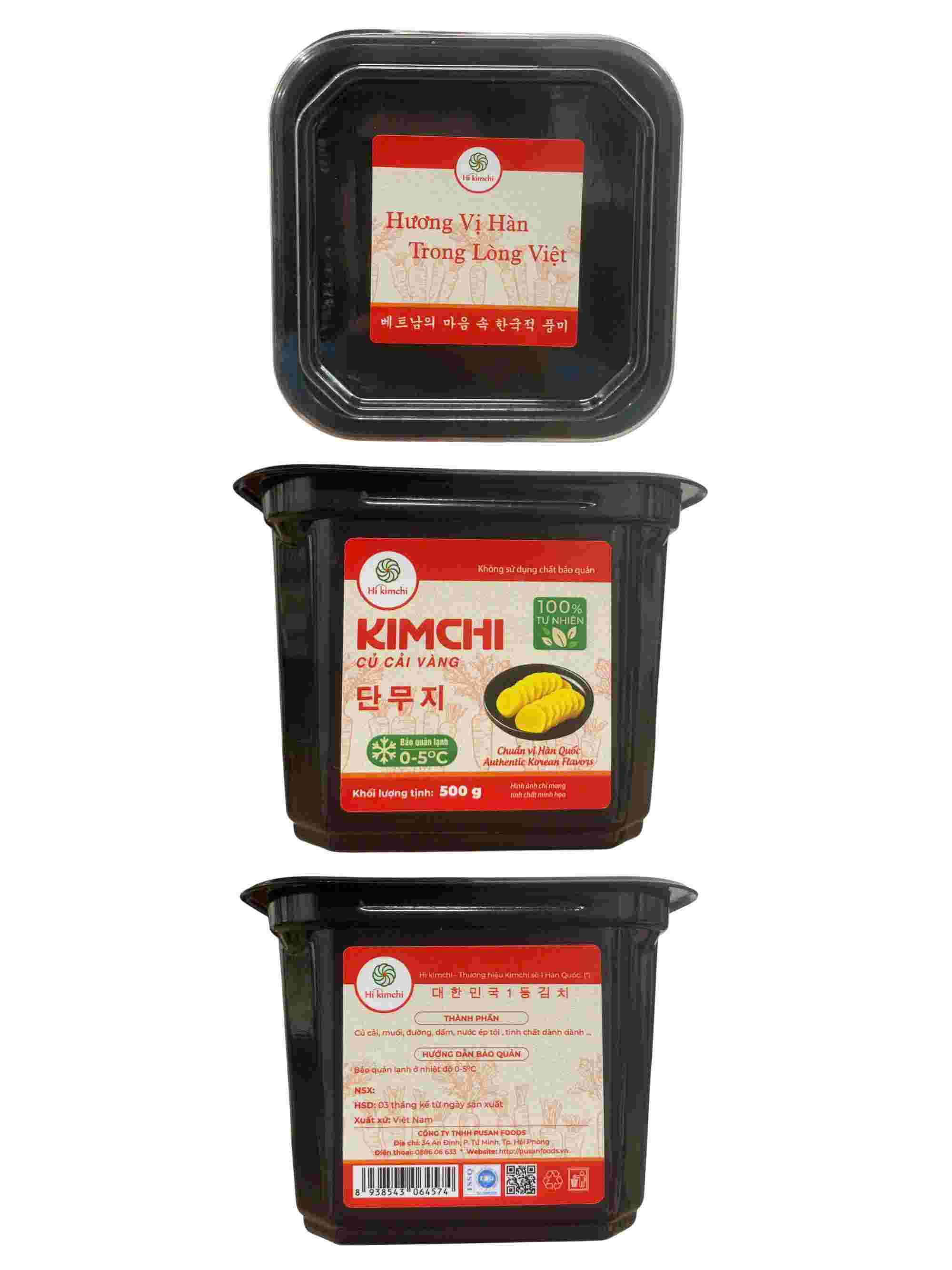 Kimchi củ cải vàng 500g
